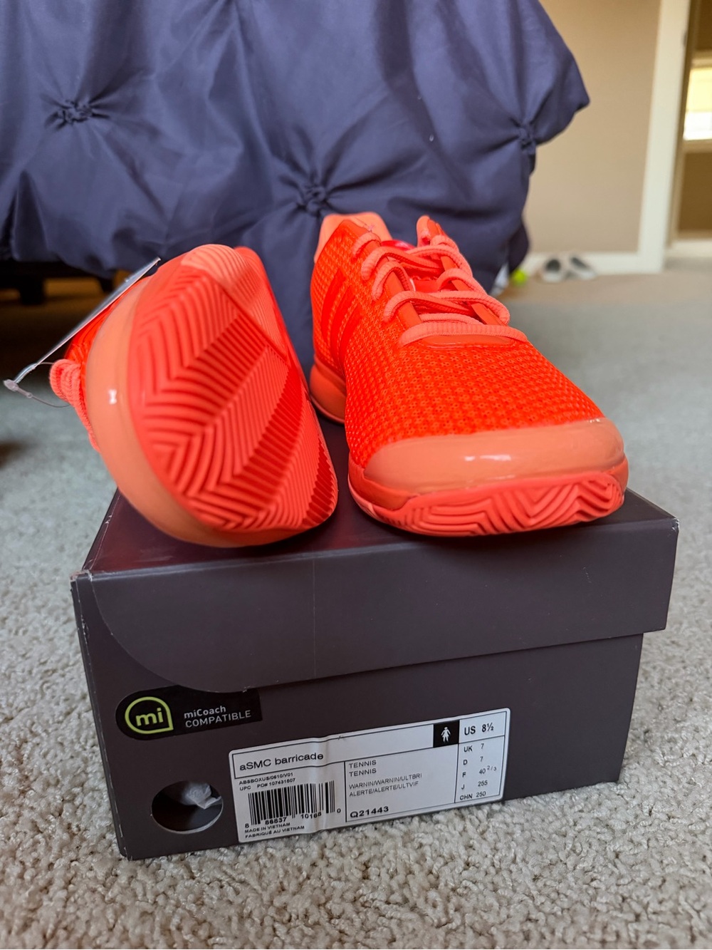 adidas Women's Bright Orange Tennis Shoes